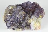 Purple Edge Fluorite Crystal Cluster - China #182805-1